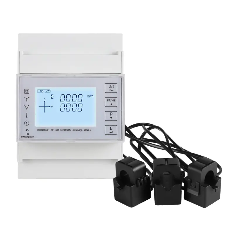3P 4W Yüksek Hassas Ölçüm Din Rail Energy Smart Metre